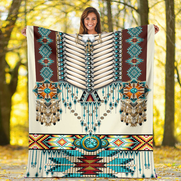 Native Pattern Fleece Blanket - Image 2
