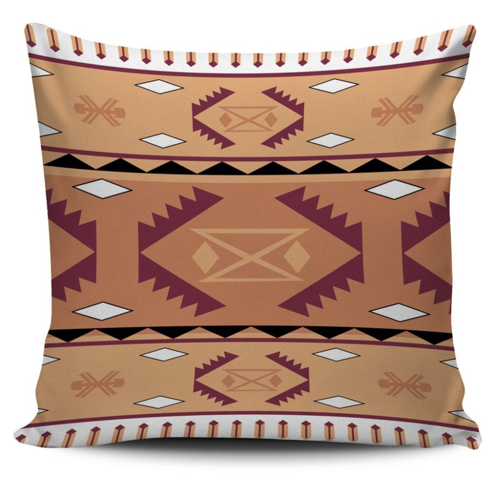 Native Pink Geometric Pattern Native American Pillow Covers