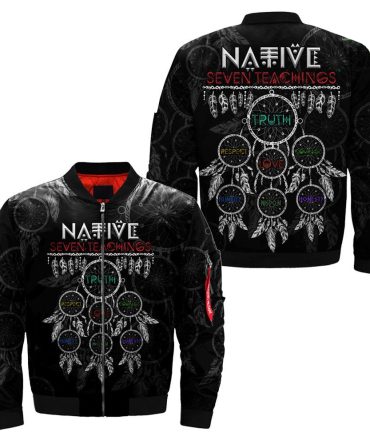 Native Seven Teachings Bomber Jacket