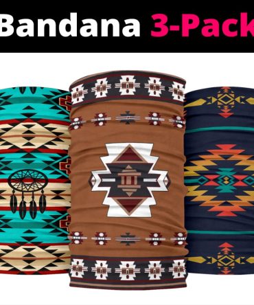 Native Southwest Tribes Native American Design Bandana 3-Pack