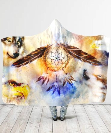 Native Spirit Hooded Blanket