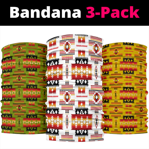 Native Tribe Patterns Native American Bandana 3 Pack - Image 2