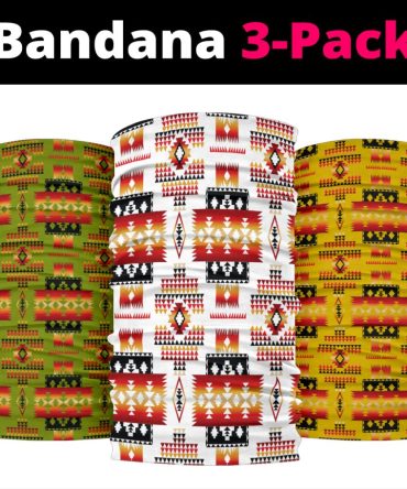 Native Tribe Patterns Native American Bandana 3 Pack