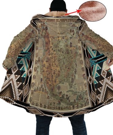 Native Tribes of North America Mapped Pattern Cloak