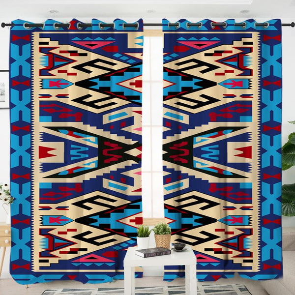 Native Tribes Pattern Native American Living Room Curtain - Image 2