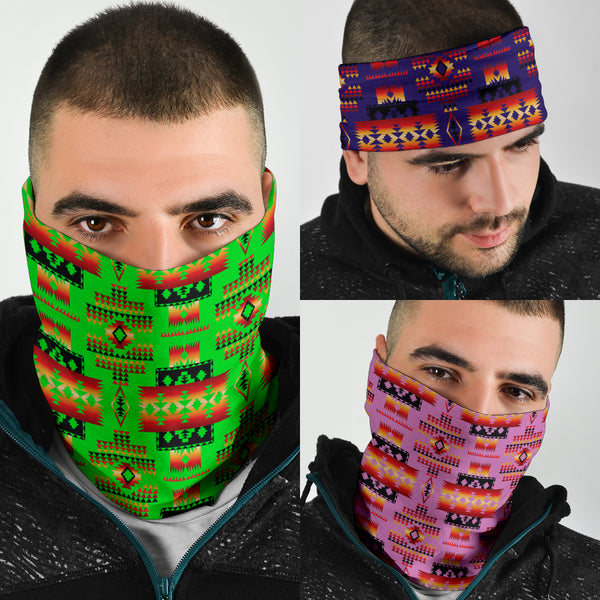 Native Tribes Pattern Print Native American Bandana 3 Pack - Image 4