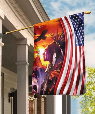 Natives Of The Lands American Flag
