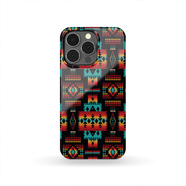 Navy Native Tribes Pattern Native American Phone Case - Image 4