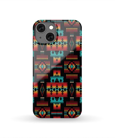 Navy Native Tribes Pattern Native American Phone Case