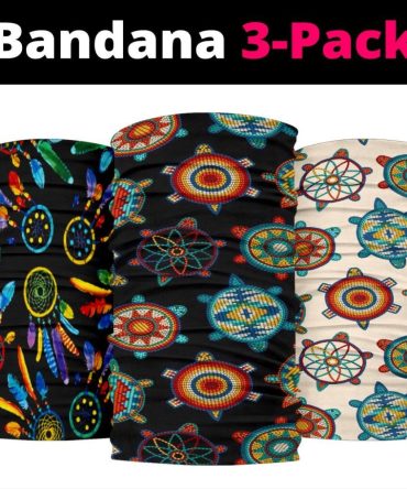 Neon Feather Dreamcatchers Native American Bandana 3-Pack