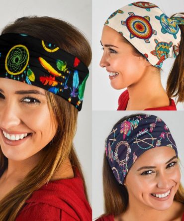 Neon Feather Dreamcatchers Native American Bandana 3-Pack_1