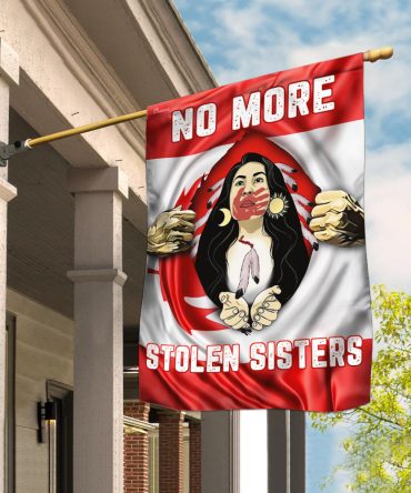 No More Stolen Sister Canadian Flag