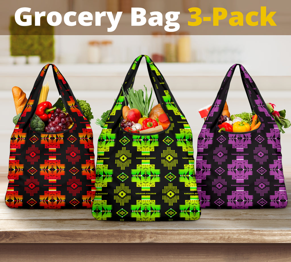 Pattern Grocery Bag 3-Pack