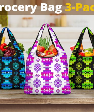 Pattern Grocery Bag 3-Pack