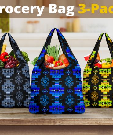 Pattern Grocery Bag 3-Pack
