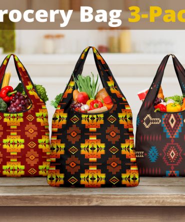 Pattern Grocery Bag 3-Pack