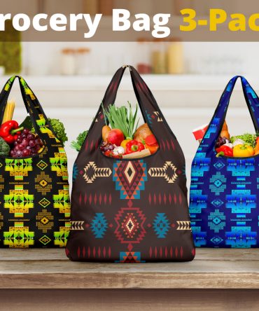 Pattern Grocery Bag 3-Pack