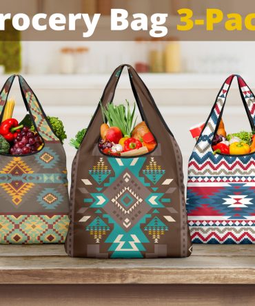 Pattern Grocery Bag 3-Pack