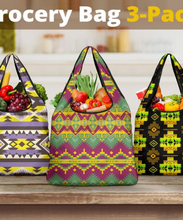 Pattern Grocery Bag 3-Pack