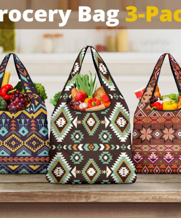 Pattern Grocery Bag 3-Pack