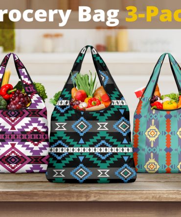 Pattern Grocery Bag 3-Pack