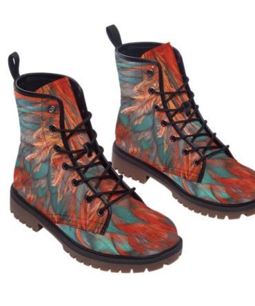 Pattern Native Leather Martin Short Boots