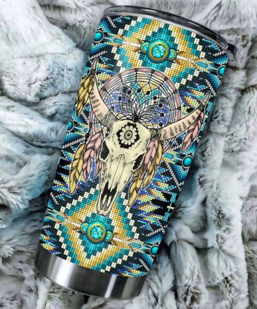 Pattern Skull Tumbler
