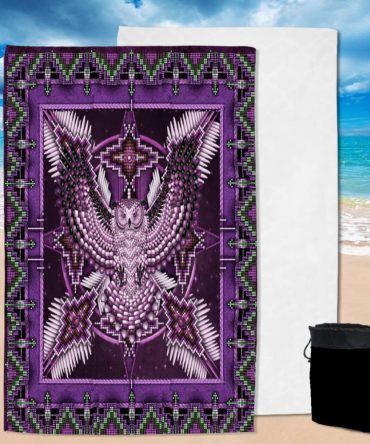 Pattern Mandala Purple Thunderbird Pool Beach Towel