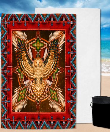 Red Tribe Thunderbird Pool Beach Towel