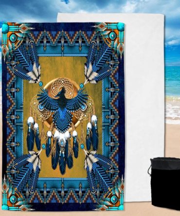 ThunderBird Mandala Blue Pool Beach Towel