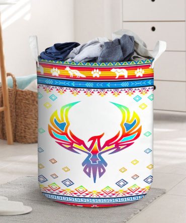 Phoenix Rising Laundry Basket