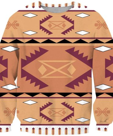 Pink Purple Pattern Native American 3D Sweatshirt
