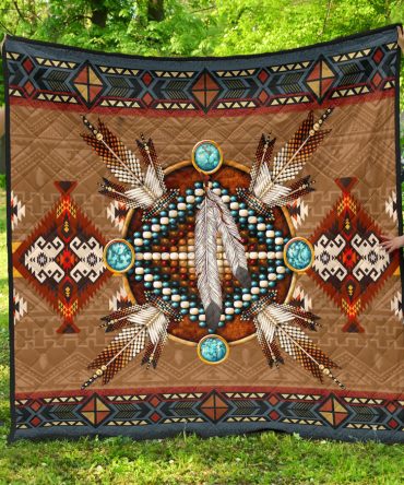 Pattern Brown Mandala Premium Quilt