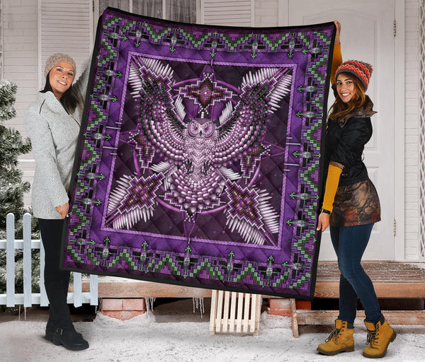 Pattern Purple Mandala Premium Quilt - Image 3
