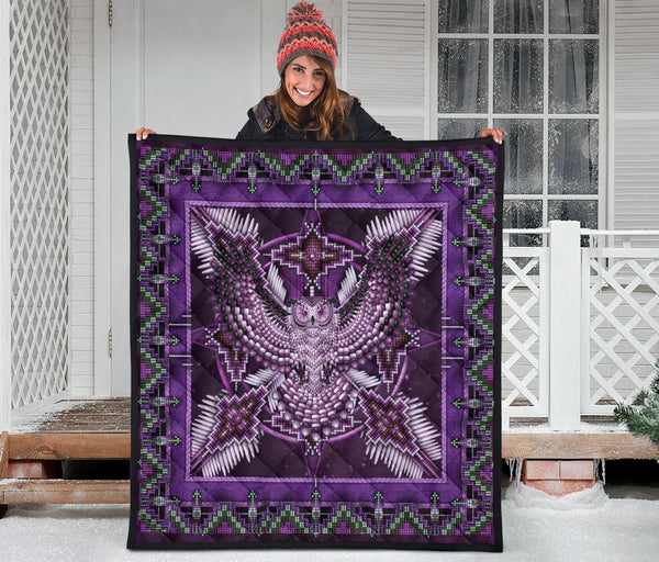 Pattern Purple Mandala Premium Quilt - Image 4