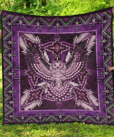 Pattern Purple Mandala Premium Quilt