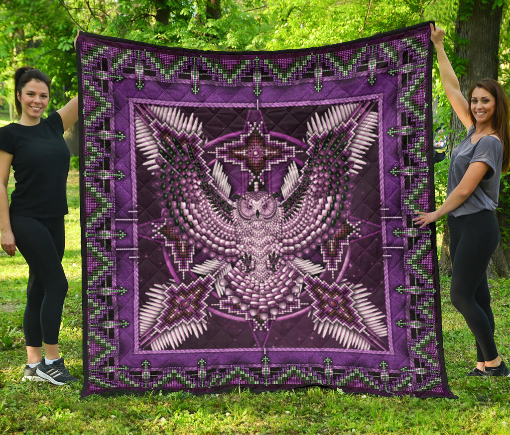 Pattern Purple Mandala Premium Quilt