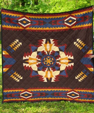 Pattern Blue Mandala Premium Quilt