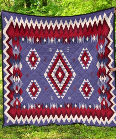 Pattern Blue Mandala Premium Quilt