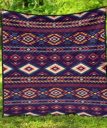 Pattern Blue Mandala Premium Quilt