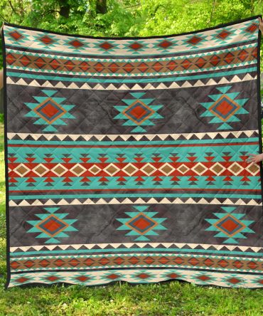 Pattern Blue Mandala Premium Quilt