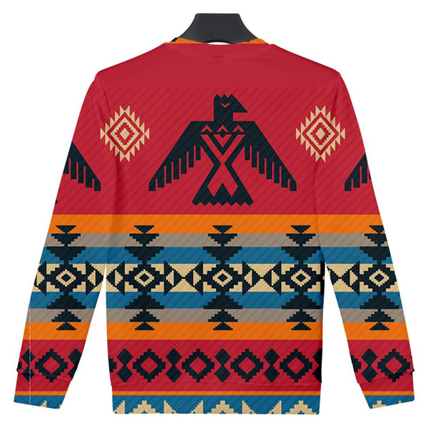 Red Thunderbird Native American 3D Sweatshirt - Image 3