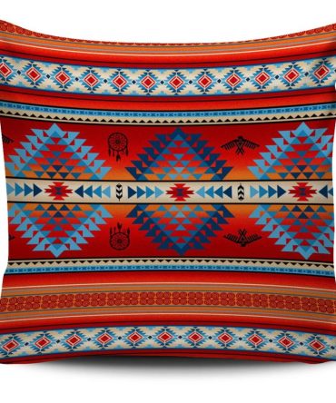 Red Thunderbirds Dreamcatcher Native American Pillow Covers