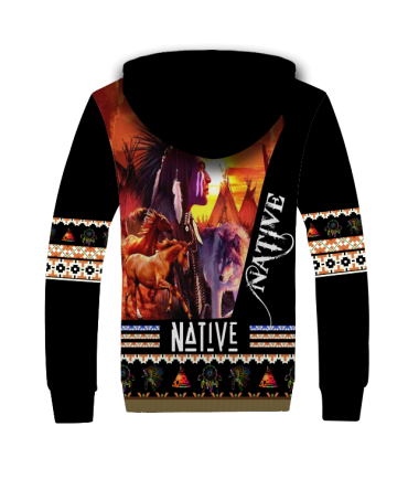 Native American 3D Fleece Hoodie