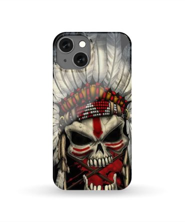 Skull Chief Native American Phone Case