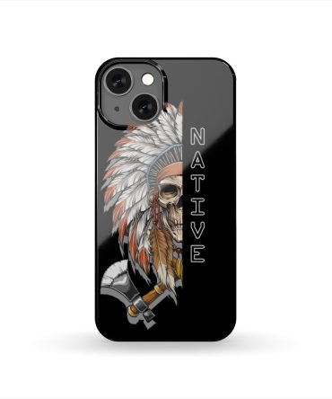 Skull Chief Native American Phone Case