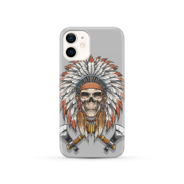 Skull Chief With Poleax Phone Case - Image 2