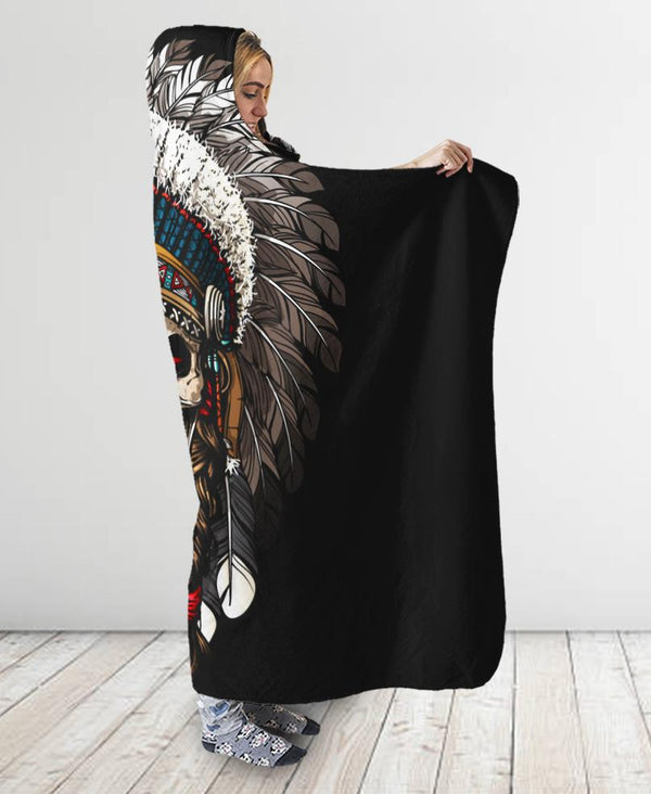 Skull Hooded Blanket - Image 2