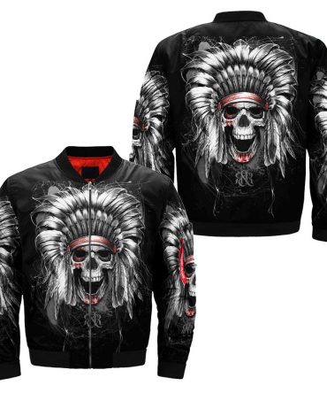 Skull Native America Bomber Jacket