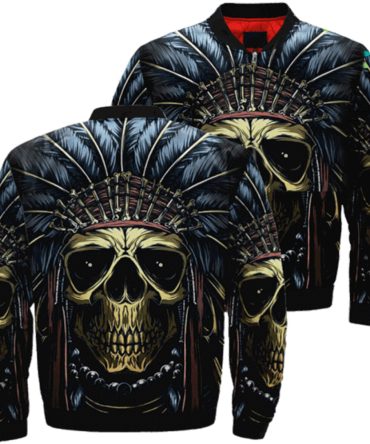 Skull Native American Bomber Jacket